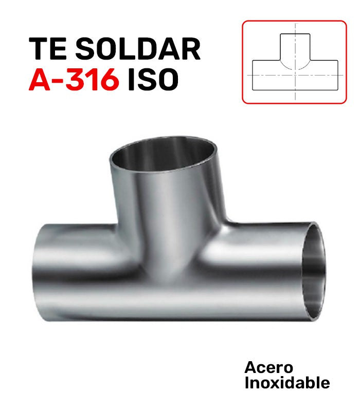 TE A/INOX A-316 SOLDAR SERIE ISOMÉTRICA