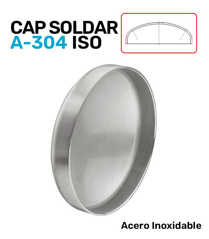 CAP A/INOX A-304 SOLDAR SERIE ISOMÉTRICA