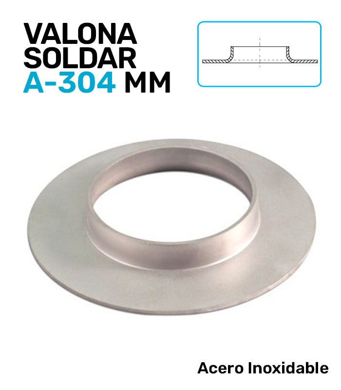 Valona Acero Inoxidable A-304 Soldar Serie Milimétrica