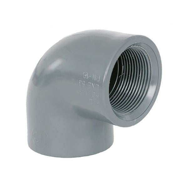 CODO PVC 90º PRESION ROSCAR H/H