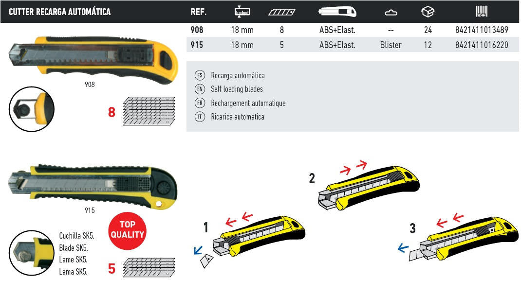 Cutter MEDID-PRO 915 18mm