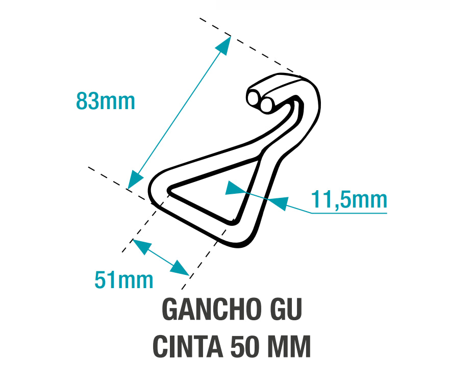 Crica RB 5050F +0,3 MT GANCHO GU