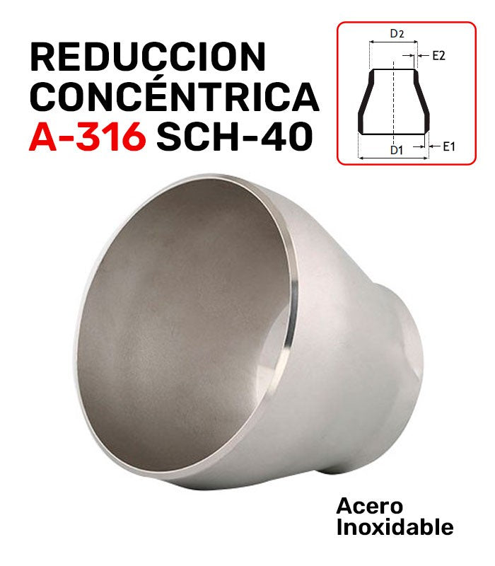 REDUCCION CONC. A-316 SCH-40