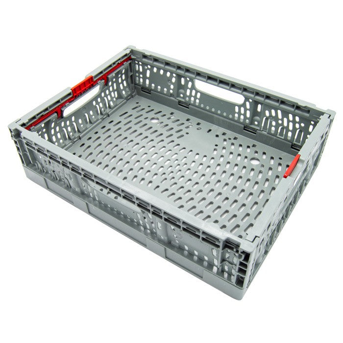 CAJA PLEGABLE PLS 4310 2ª GRIS CLARO CON ASAS ROJAS