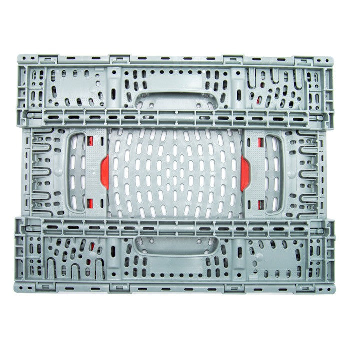 CAJA PLEGABLE PLS 4310 2ª GRIS CLARO CON ASAS ROJAS