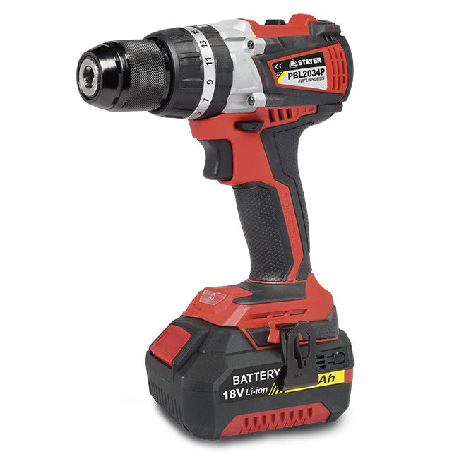 Taladro percutor Stayer PBL 2034 PK 18V 2x4.0Ah