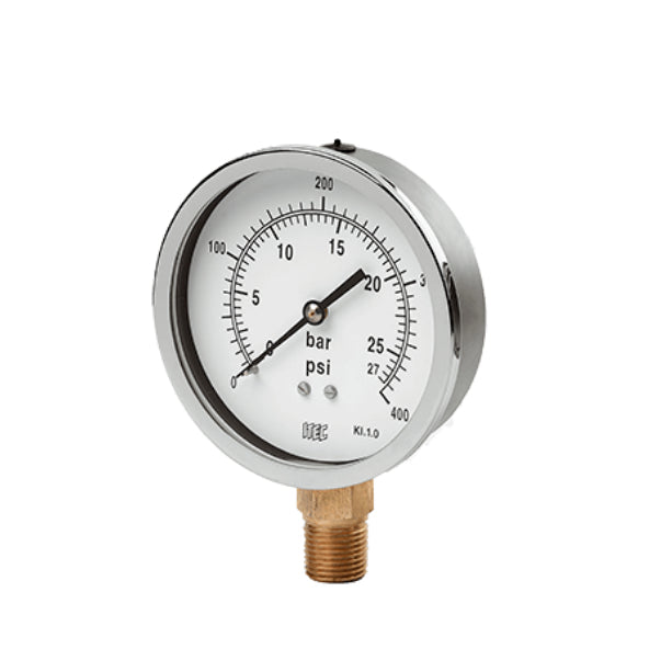 Manómetro P60 DN-63 conexión radial 1/4" sin glicerina