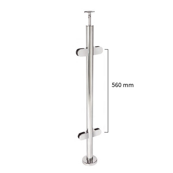 PILAR SUELO Ø43X1,5X1000 4 PINZAS A-316BA ART.