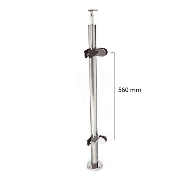 PILAR SUELO Ø43X1,5X1000 4 PINZAS ESQ.A-316BA ART.