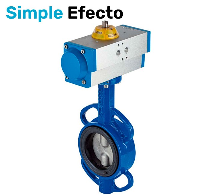 VÁLVULA MARIP. WAFER CINOX HIERRO/INOX ACT/NEUMA SIMPLE EFECTO