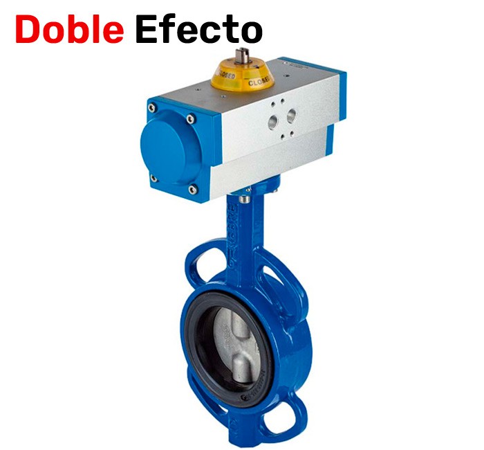 VÁLVULA MARIP. WAFER CINOX HIERRO/INOX ACT/NEUMA DOBLE EFECTO
