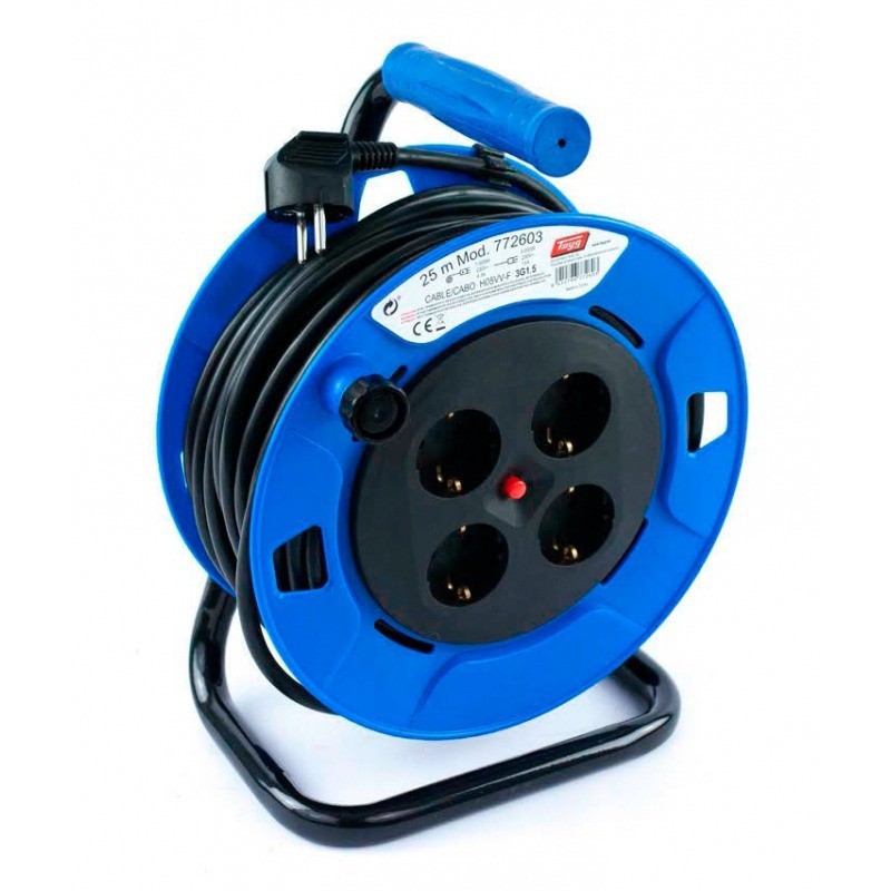 Extensible Eléctrico 25 MT Tayg 4X1,5 IP20