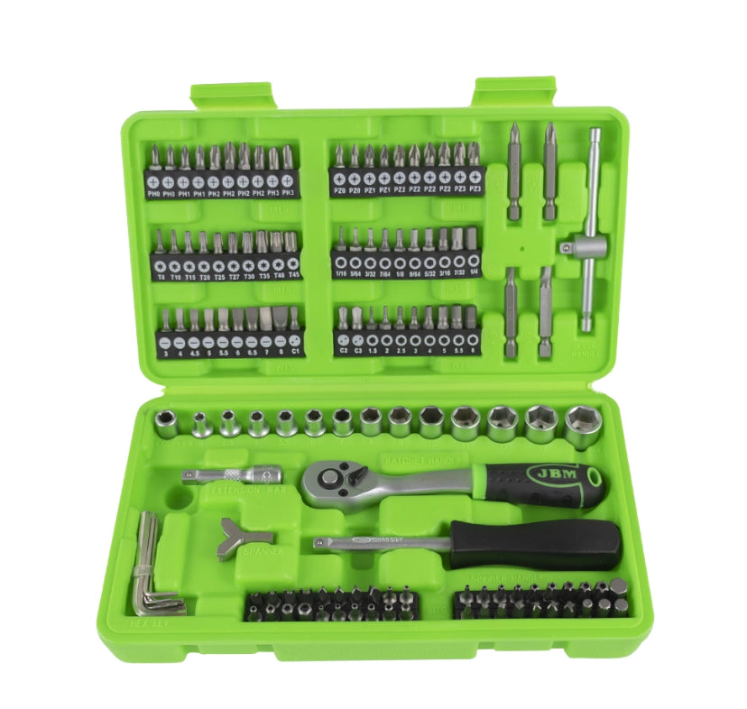 Caja de herramientas de hierro JBM - 64 piezas