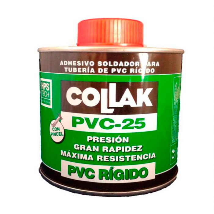 Pegamento PVC-25 Presión Collak con pincel 1L