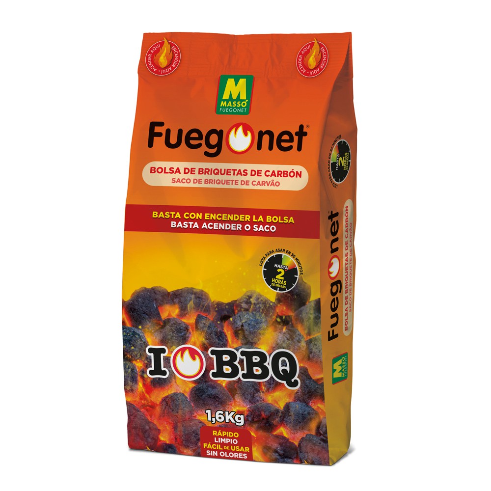 Bolsa de briquetas de Carbón Fuegonet