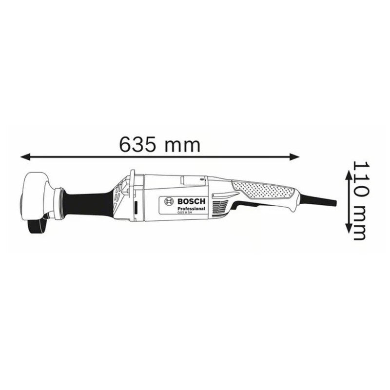 Amoladora Recta Bosch GGS 8 SH 1200W 8000rpm