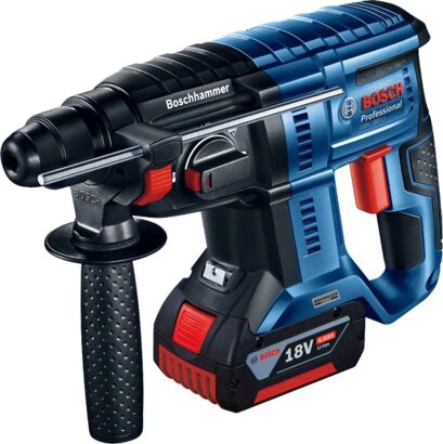 Combo Bosch de Amoladora GWS 18V-10, Taladro GSB 18V-45 y Martillo GBH 18V-21