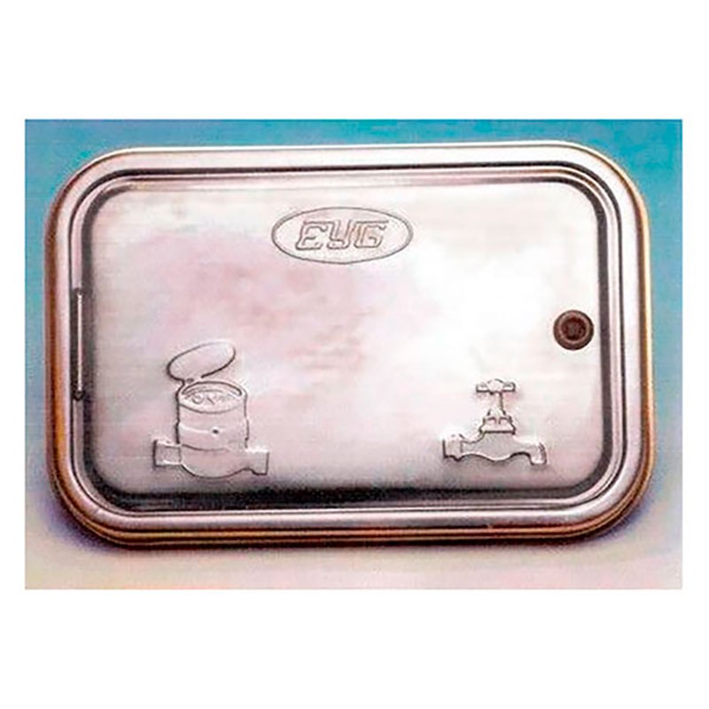 Puerta Contador y Riego en Acero Inoxidable