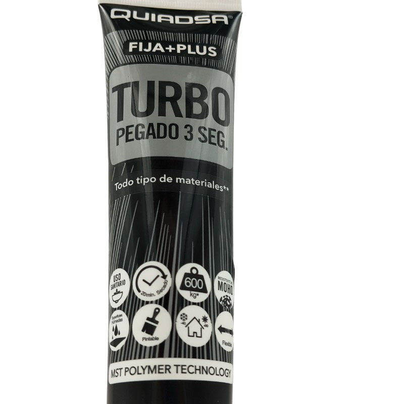 Tubo de Polímero Blanco Adhesivo TURBO