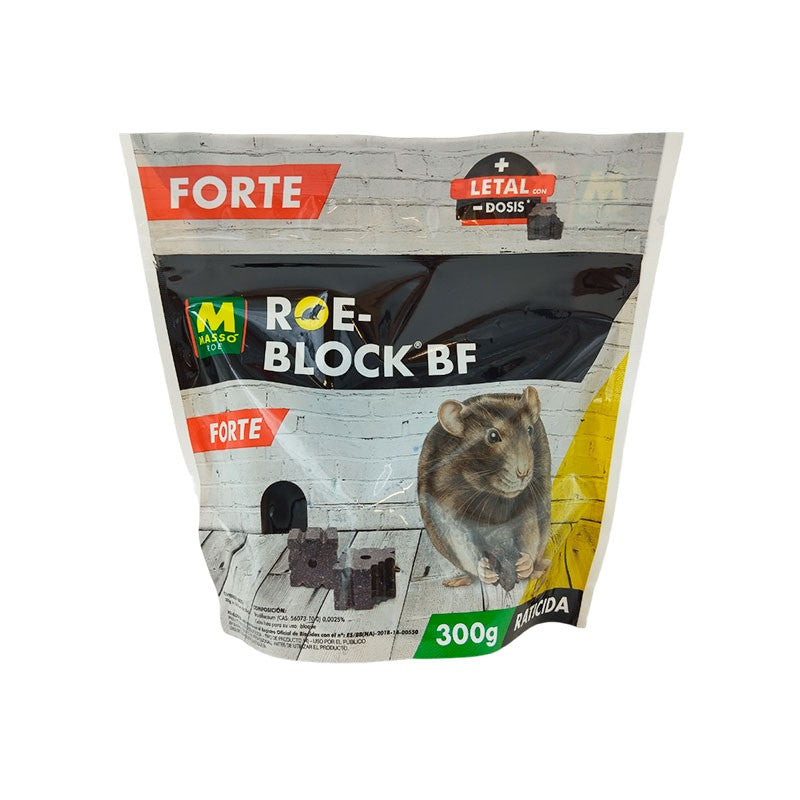CEBO RATICIDA BLOQUE ROE-BLOCK 300GR