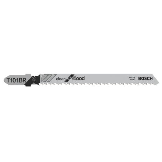 Juego de 5 Hojas de Sierra de Calar Bosch T 101 BR Clean for Wood