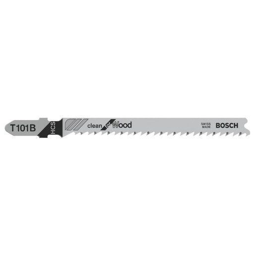 Juego de 5 Hojas de Sierra de Calar Bosch T 101 B Clean for Wood