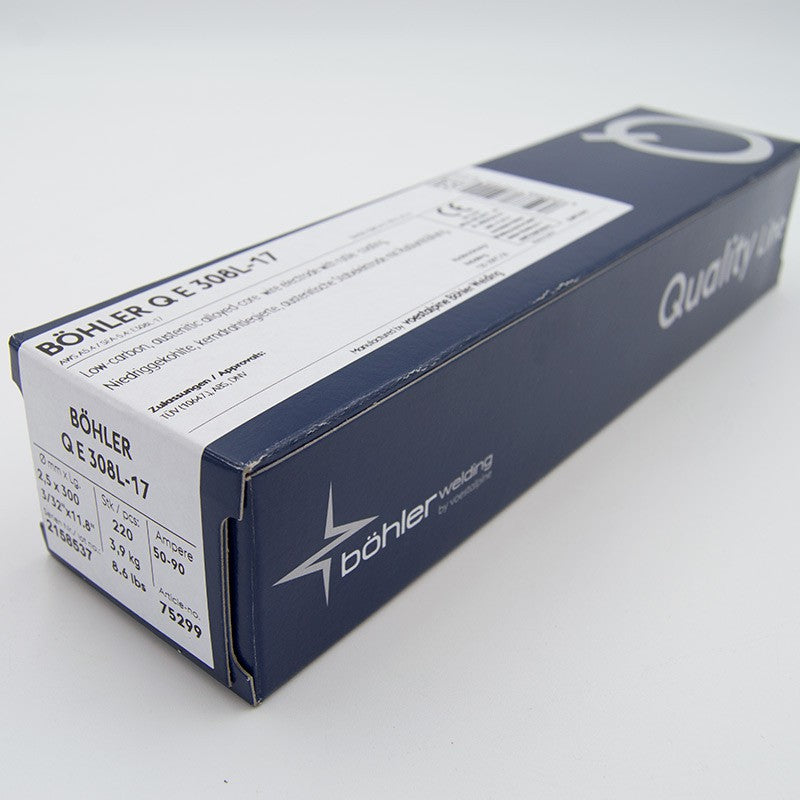 ELECTRODO INOX BOHLER AWS E+308 L17 Ø2,5X300 (220)