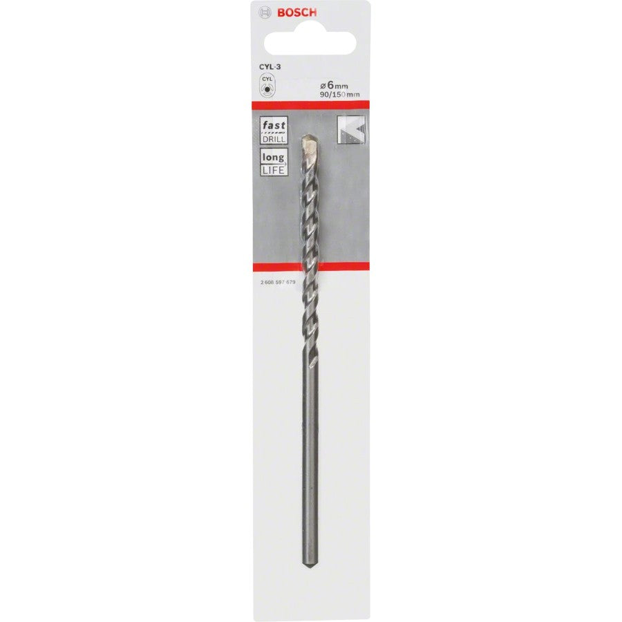Broca CYL-3 Silver Percussion Bosch Hormigón Ø6X90X150MM