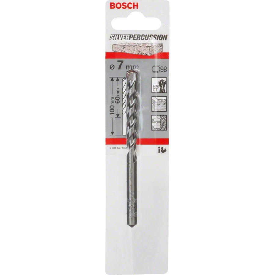 Broca CYL-3 Silver Percussion Bosch Hormigón Ø7X60X100MM