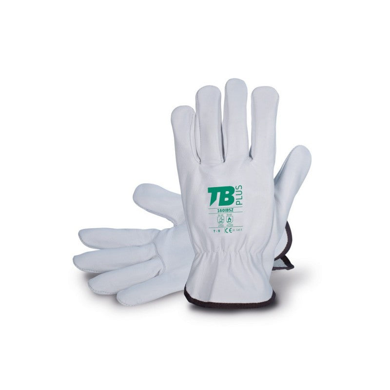 GUANTE PIEL FLOR GRIS T-8 REF-160IBSZ