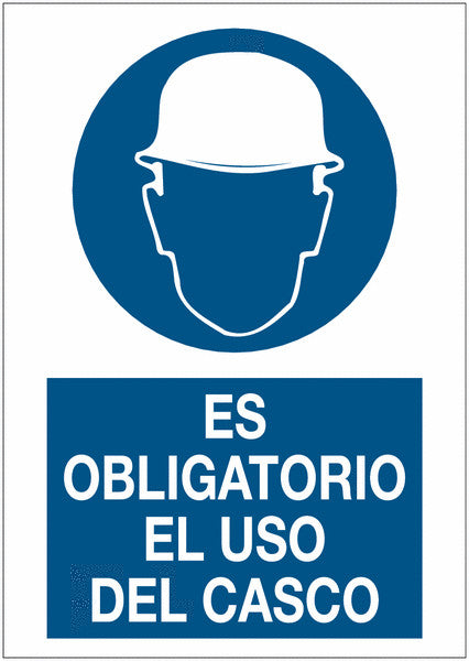 PLACA A-4 USO OBLIGATORIO DE CASCO O-404