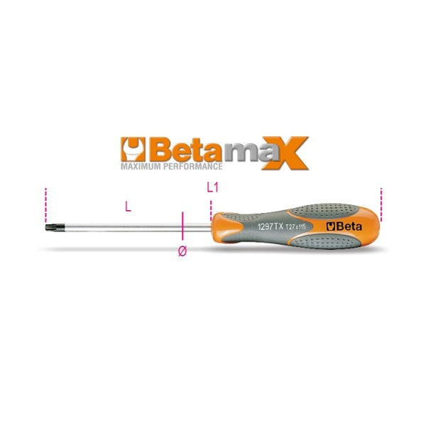 Destornillador Torx BETAMAX 1297TX T20X100