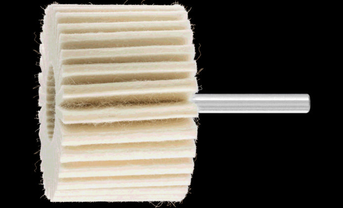 Abanico de fieltro con mango FLS 6040/6 H dura