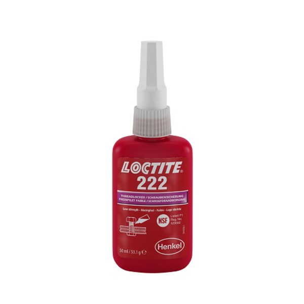 LOCTITE 222 FIJADOR BAJA RESISTENCIA 50ML NSF P1