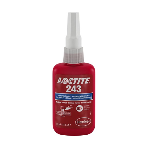 LOCTITE 243 FIJADOR RESISTENCIA MEDIA 50ML NSF P1