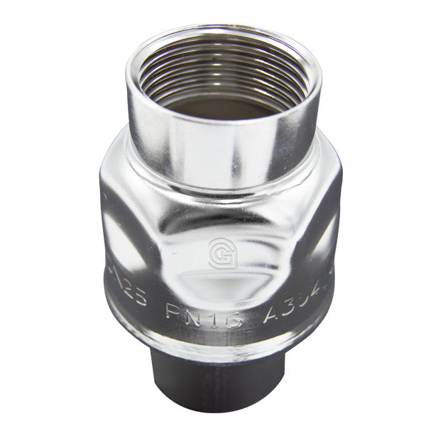 VALVULA RETENCION CROMAX A-304 ASIENTO VITON 3/8"