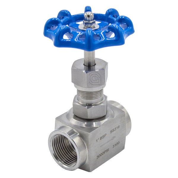 VALVULA DE AGUJA R/GAS A-316 1"