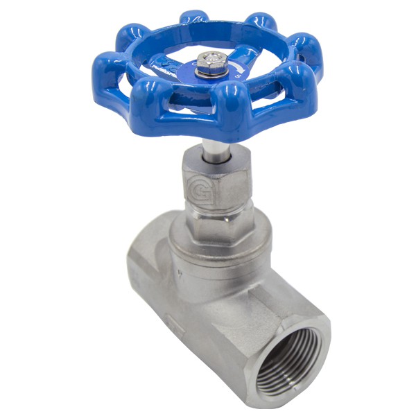 VALVULA GLOBO INOX A-316 JUNTA PTFE 1-1/2"