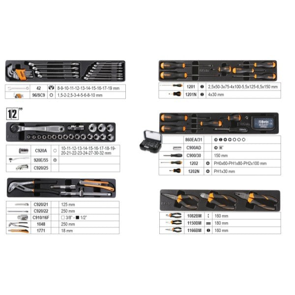 Caja de Herramientas Beta con Surtido de 91 Piezas