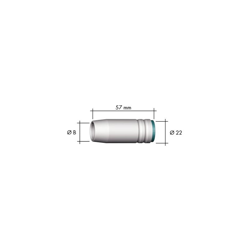 TOBERA CONICA BINZEL MB 25 D-15MM
