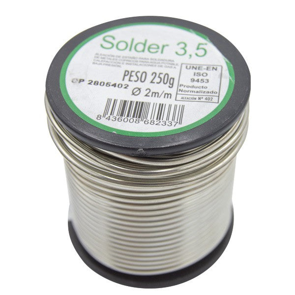 ROLLO ESTAÑO HILO SN-AG.B 3,5 UNE 29453 250GR.