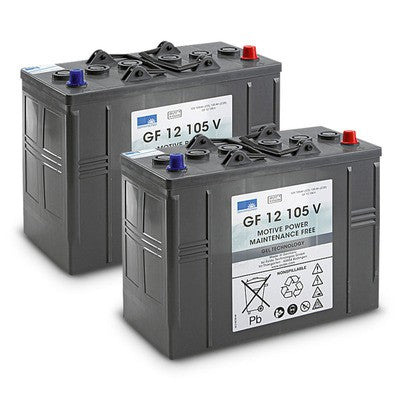 Kit de baterias y cargador para fregadora Kärcher BD 50/50 BP CL 12V 105Ah