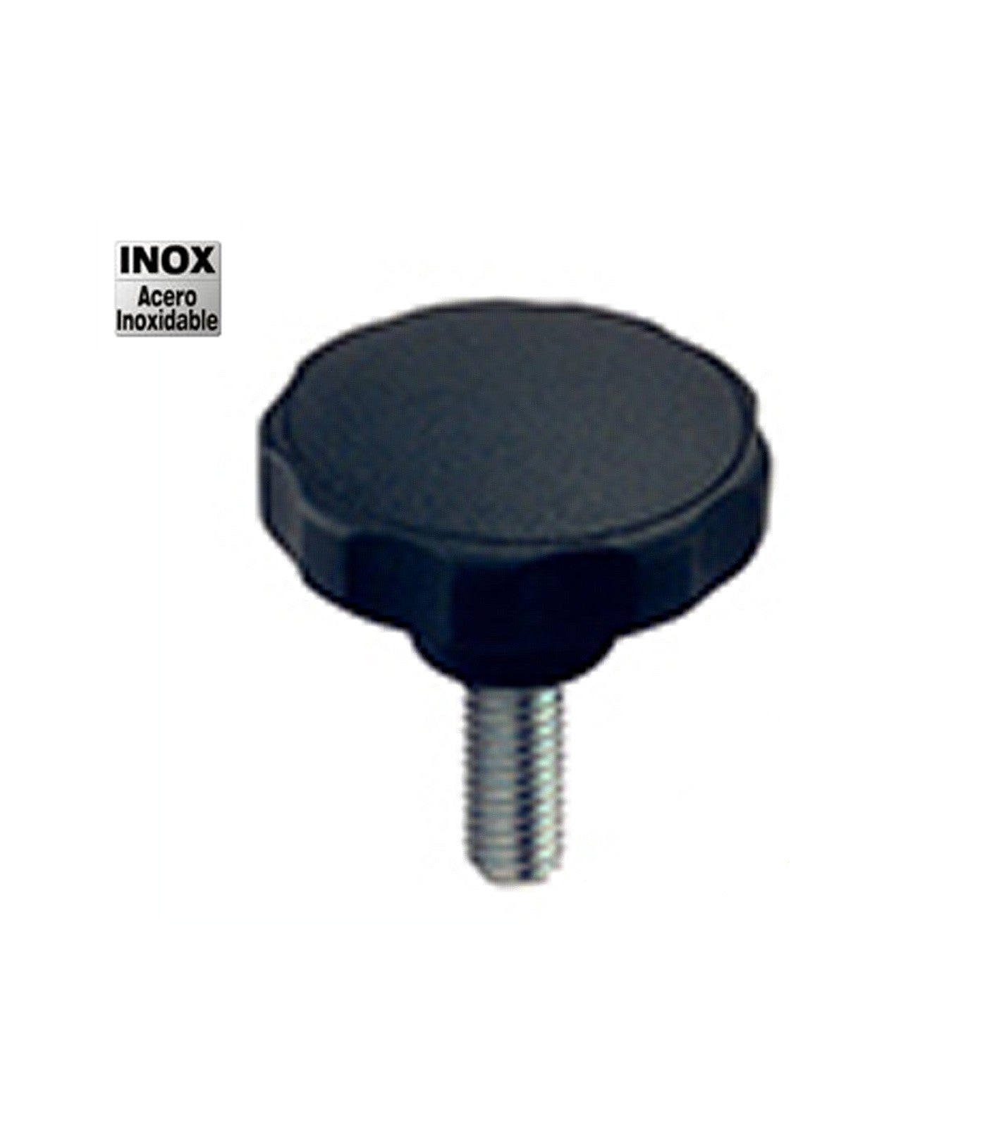 POMO C/ESPIGA INOXIDABLE D-50 M-8X38 NEGRO (C)
