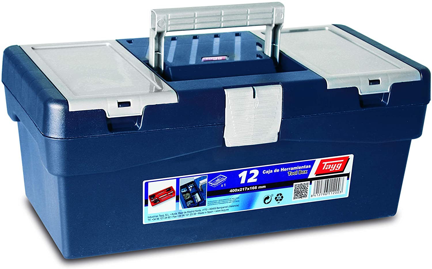 Caja de herramientas de plástico Tayg mod.12 112003