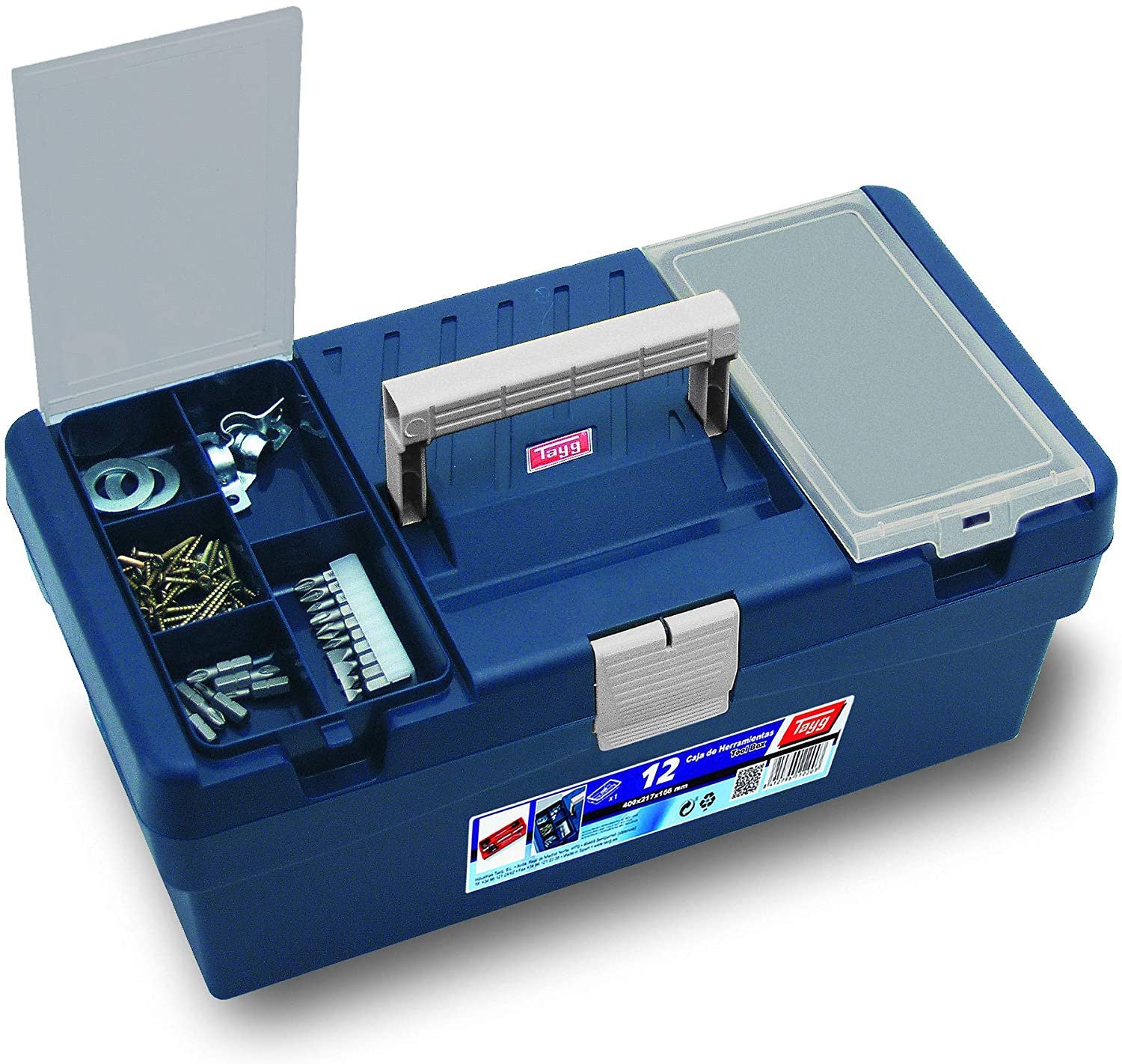 Caja de herramientas de plástico Tayg mod.12 112003