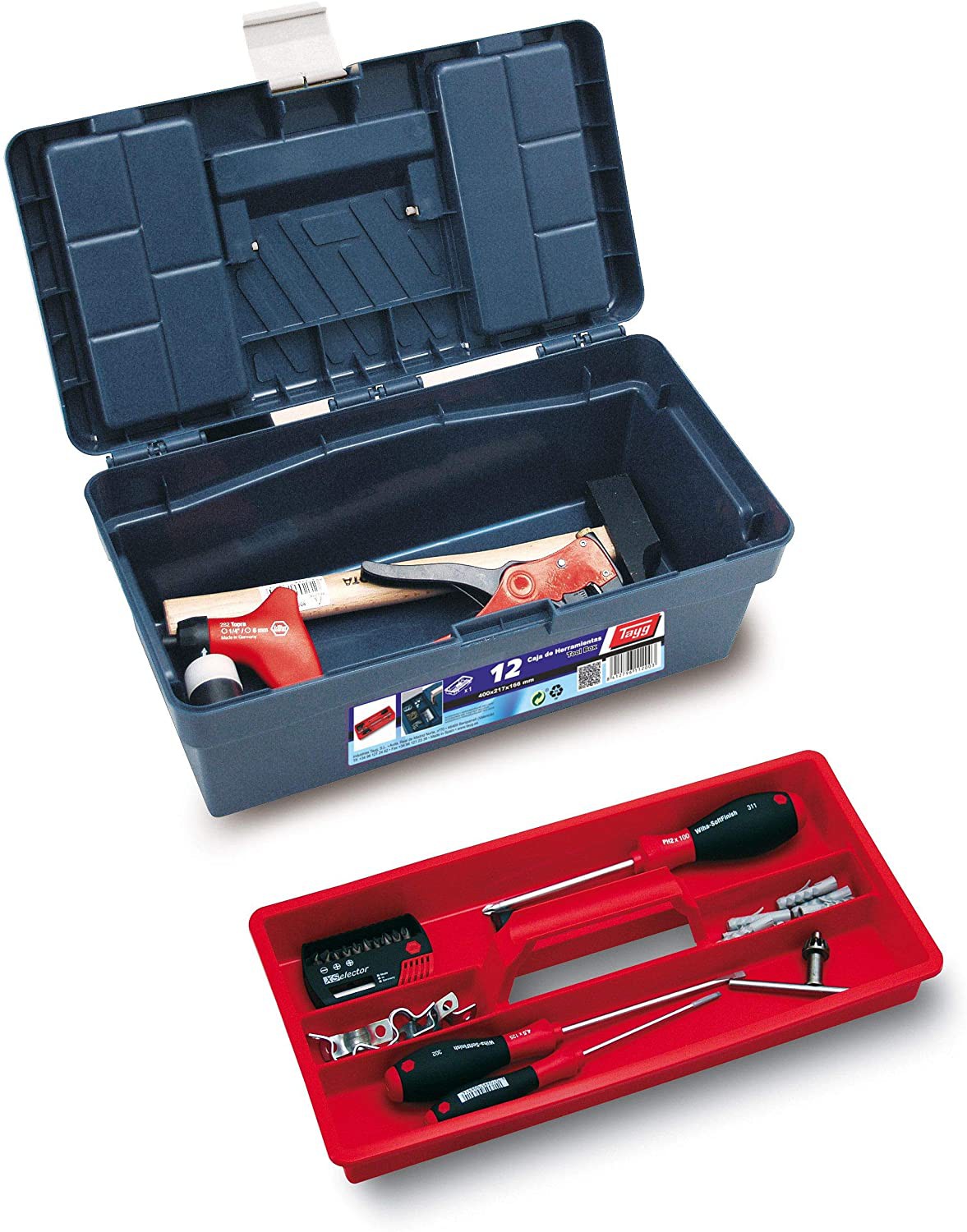 Caja de herramientas de plástico Tayg mod.12 112003