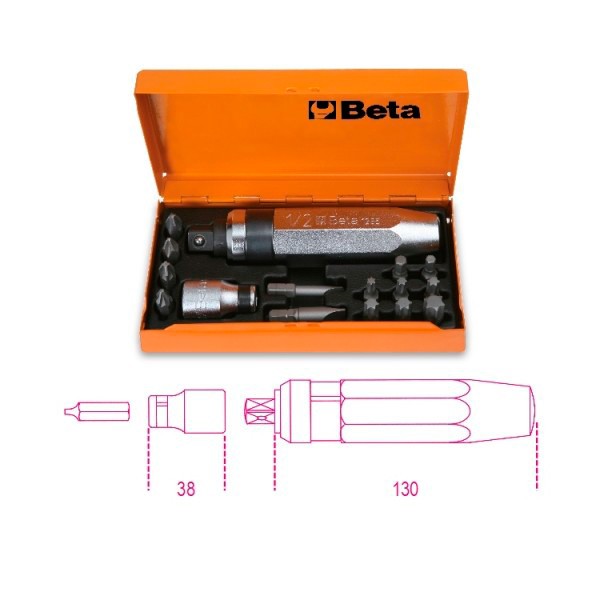 Juego destorgolpe Beta 1295/C14 14 piezas