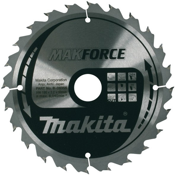 Disco sierra circular Makita 190x30 mm 24D B-32247
