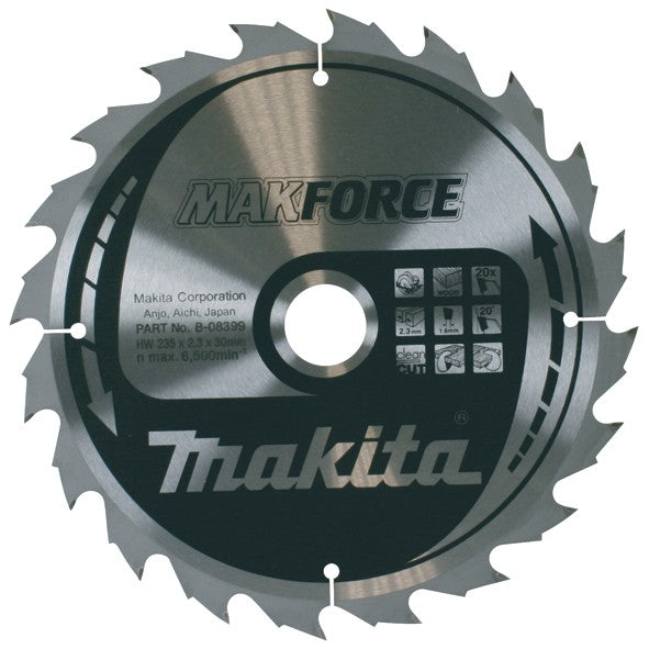 Disco sierra circular Makita 235x30mm 20D B-32269