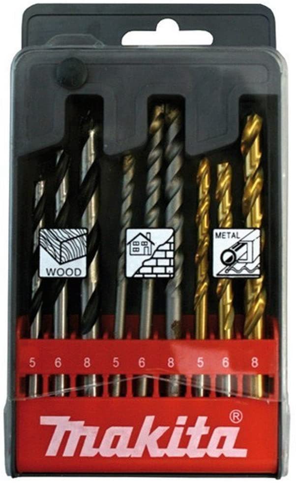JUEGO 9 BROCAS MAKITA D-08660